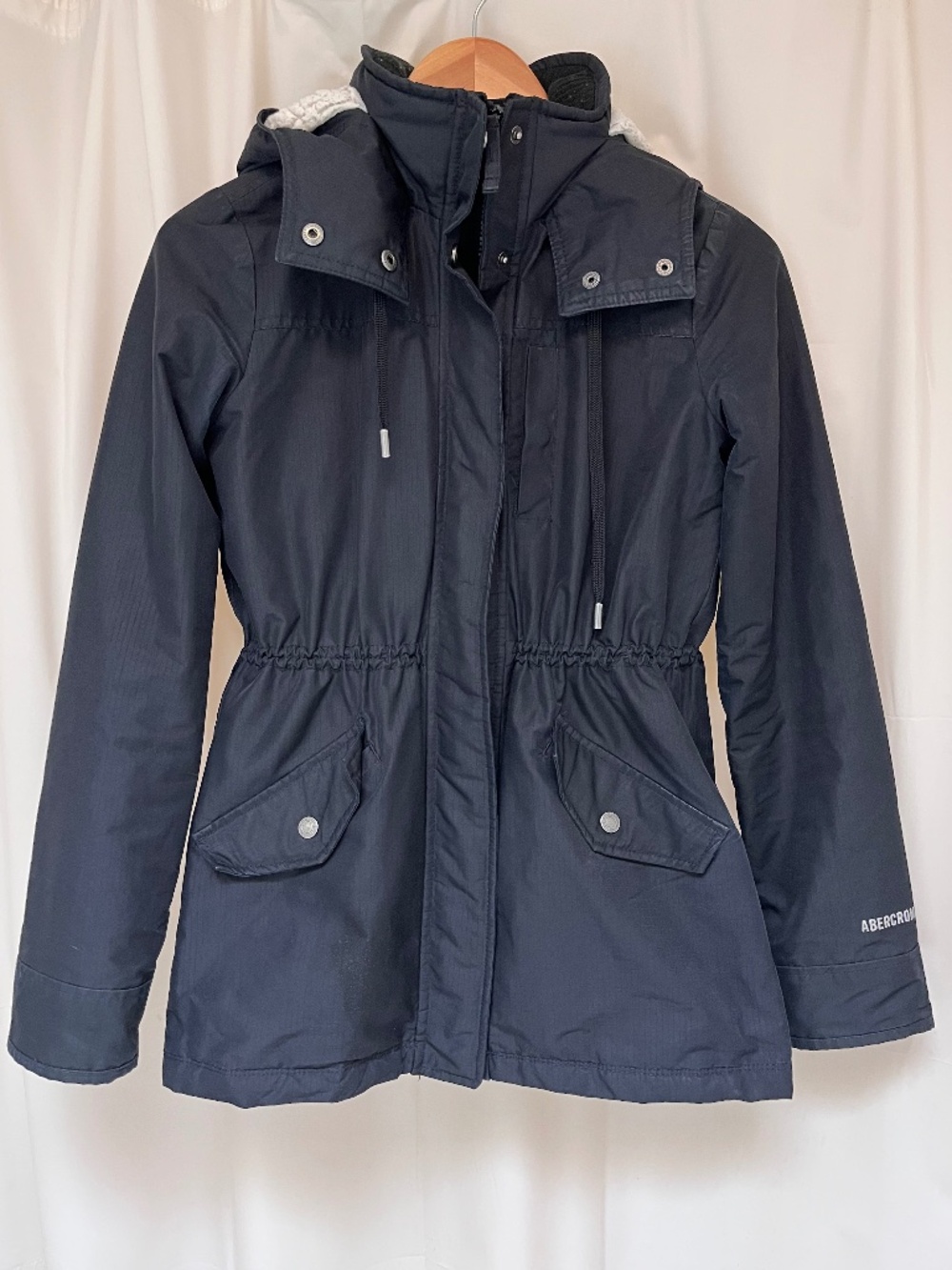 abercrombie & fitch all season weather warrior black jacket xxs